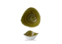 Plume Olive Triangle Bowl